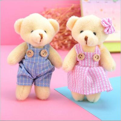 Couple Bear Plush Toy Cute Kids Toys Soft Interactive Baby Doll Mini Dolls For Girls Dolls & Stuffed Toys Pendants