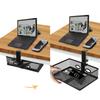 360 Degree Rotating Under Desk Storage Organizer Large Capacity Drawer Office Supplies Holder Metal Wire Basket