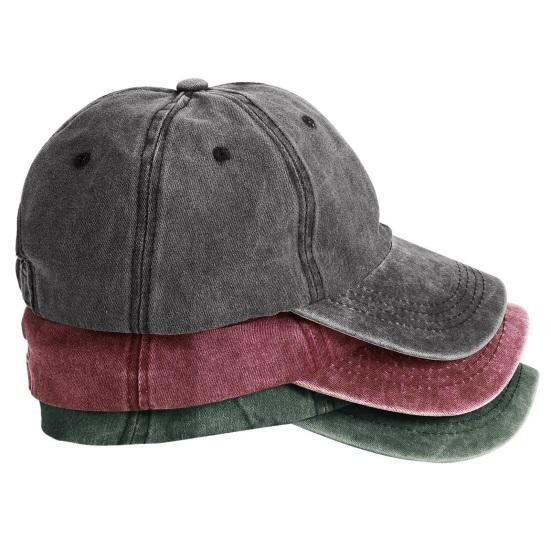 Baseballpet Zachte Top Verstelbare Gesp Gewassen Verweerd Zon Hoed Retro Straatstijl Mannen Vrouwen Baseballpet