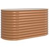 Elevated Garden Bed Brown 160 X 80 X 81 Cm Steel
