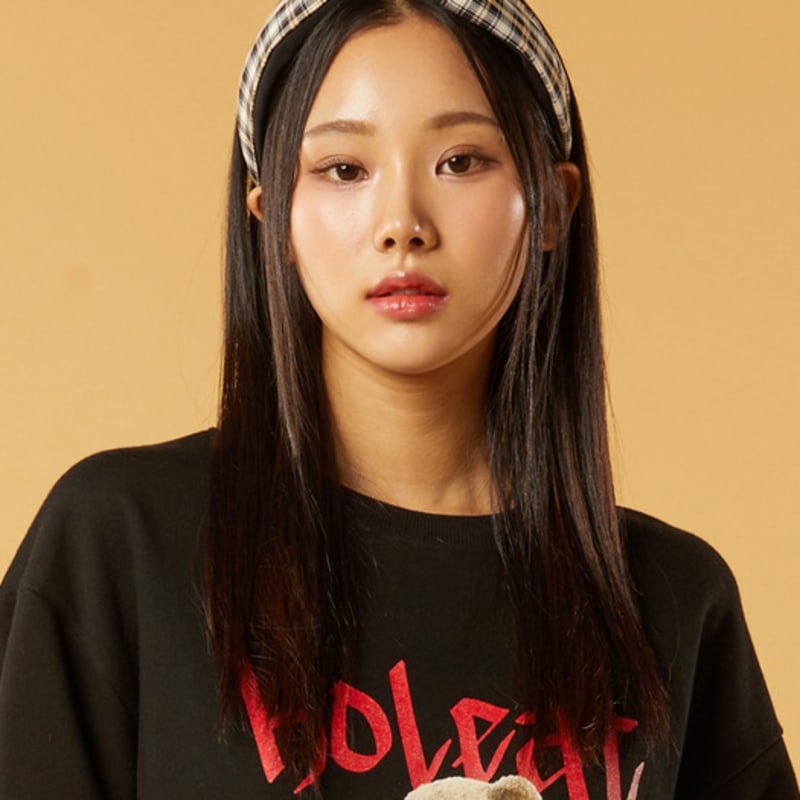 KOLEAT Bandana Preppy Karo Haarband Stirnband [SCHWARZ]