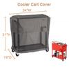 Useful Cooler Cart Cover 420D Oxford Cloth 80 Quart Rolling Coolers 86*48*79cm Gray Supplies With UV Coating-Fits New