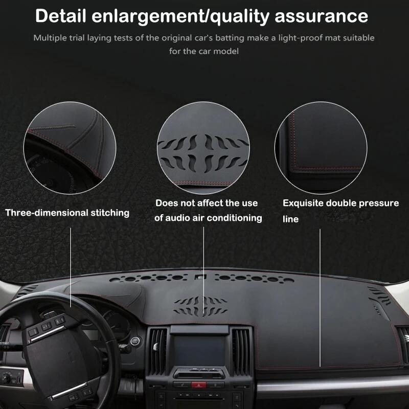 Suede Leather Dashmat Dashboard Cover Pad Dash Mat Car Accessories For Jeep Grand Cherokee II WJ WG 4000 4700 1999 2000 - 2005