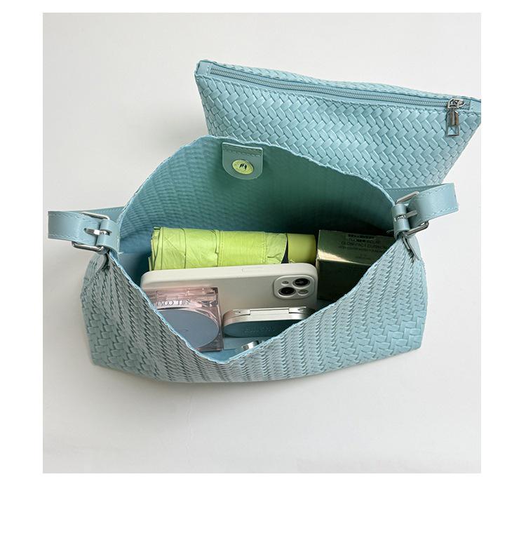 Elegant Woven Texture Underarm Bag: Women's High-Value French Shoulder Bag