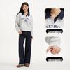 Felpa con colletto stile accademico da donna Hotwind