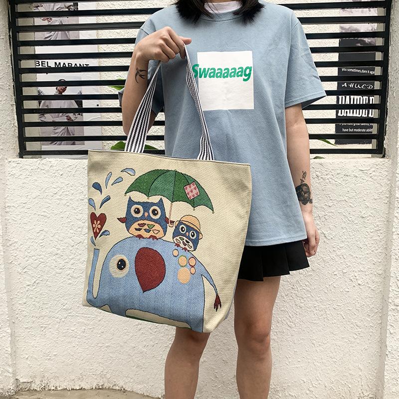 Single-shoulder Bag Trendy Women's Bag Ethnic Style Embroidered Handbag