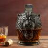 280ml Whiskey Decanter with Leak-Proof Seal Stopper Lion Design Large Capacity Glass Decanter Red Wine Decanter
