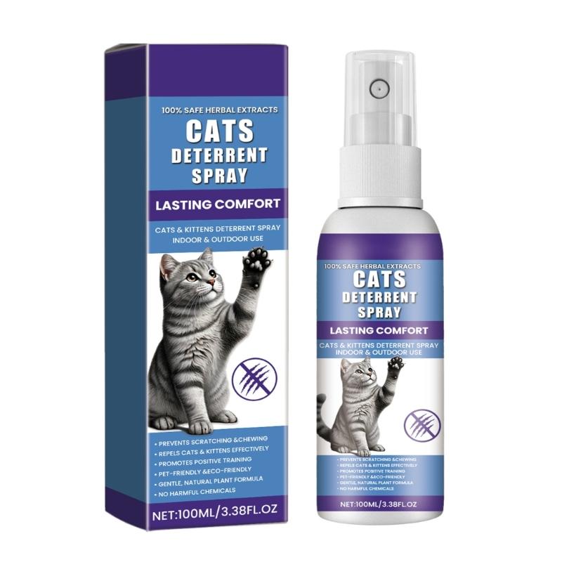 Спреи-отпугиватели для кошек, спреи для дома против царапин, средство для дрессировки, спреи против царапин для ковров, мебели, штор, ткани 1