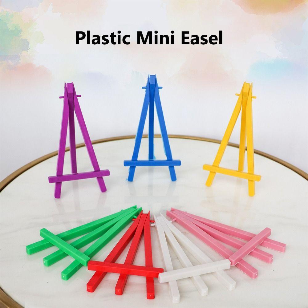 Mini Painting Display Stand Adjustable Painting Holder Lightweight Triangle Easel Office Desk