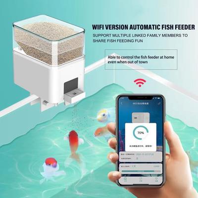 WiFi Smart Automatické krmítko Akvárium Časovací krmítko pro zlaté rybky 100 ml Velkokapacitní APP Záznamy o krmení Připomeňte krmítko pro ryby