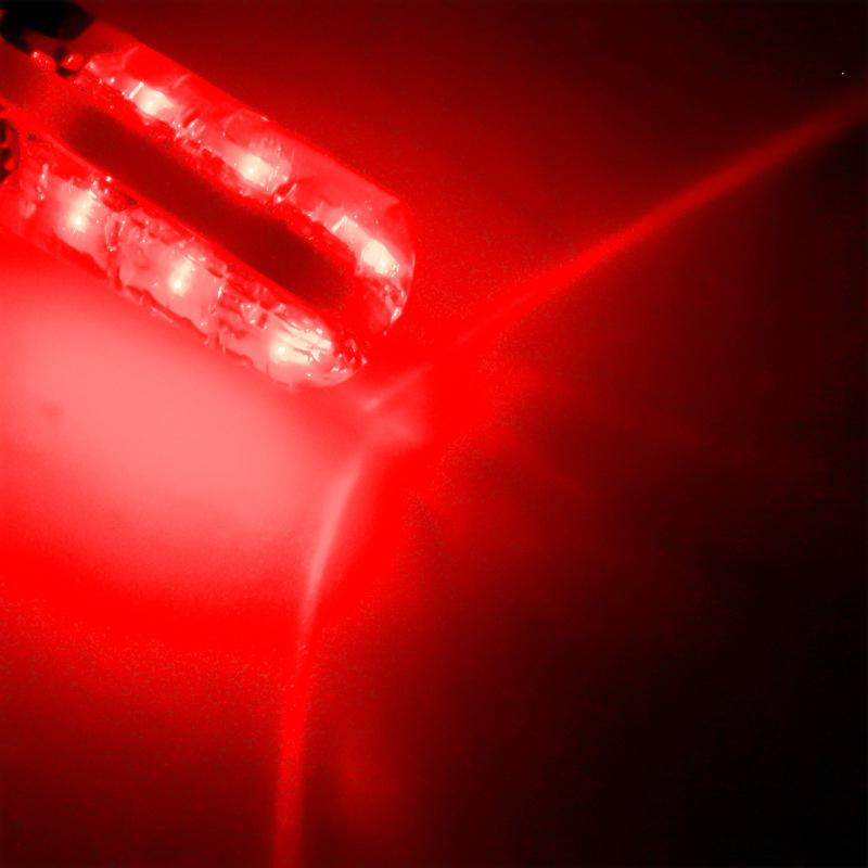 2/4Pcs  T10 Silicone 5050-6Smd Remote Control Reading Light Rgb Colorful License Plate Mini Lamp For Car/Motorcycle