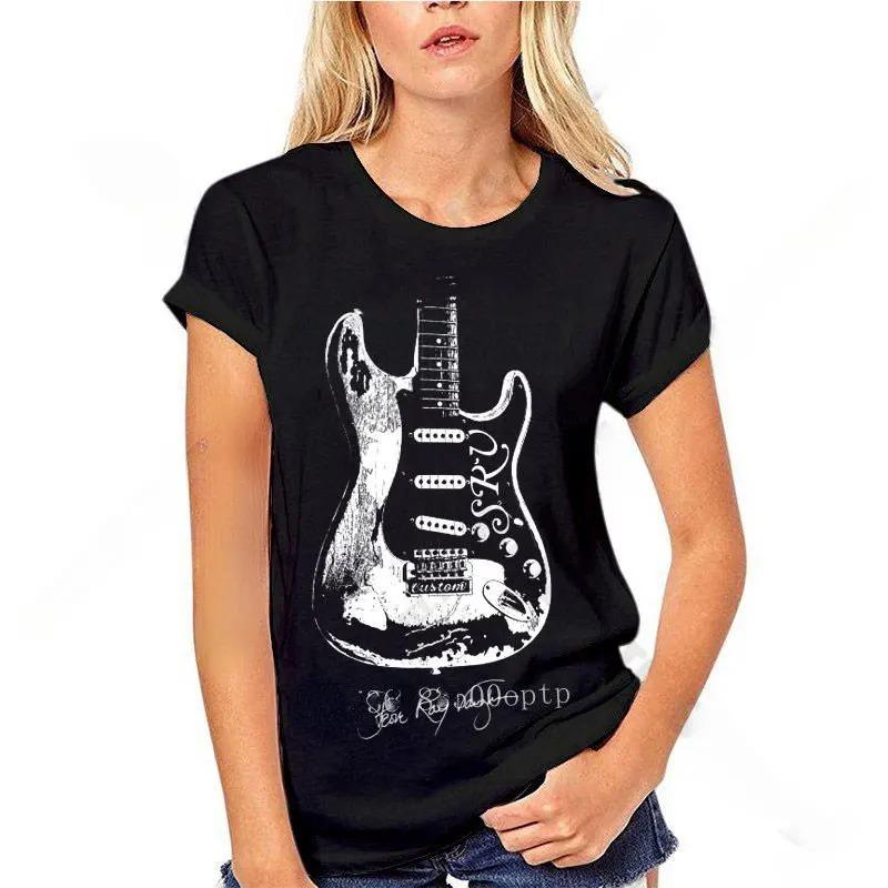Men Women 100% Cotton Tee Stevie Ray Vaughan Guitar Blues Rock Legend SRV Unisex Graphic Print T Shirts Men Streetwear Clothing