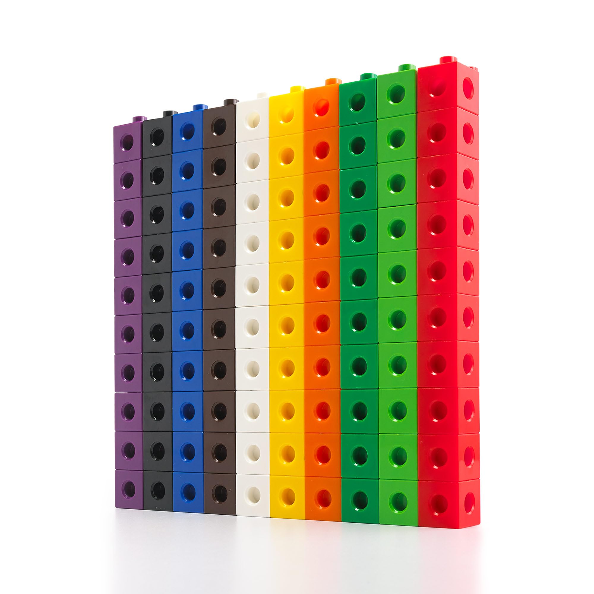 

Link Cubes For learning numbers and volume Math blocks, educational toys For toddlers and elementary school students Set of 100