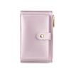 HAITAO Women's Pearlescent Korean Wallet: Compact Zipper Bag with Multi-Card Slots and Coin Purse.