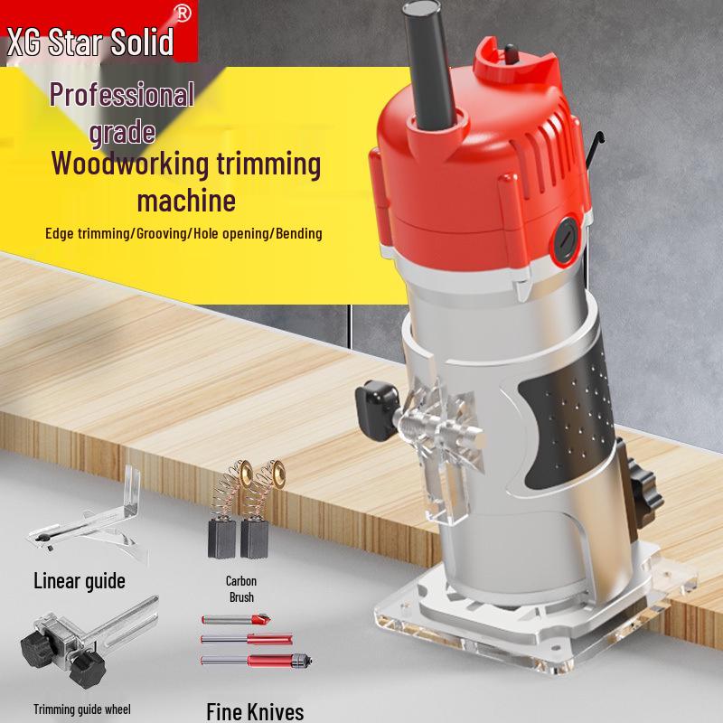 Multifunctional Electric Router: Woodworking Edge Trimmer, Hole Opener, Bakelite Milling & Aluminum-Plastic Panel Grooving Machine