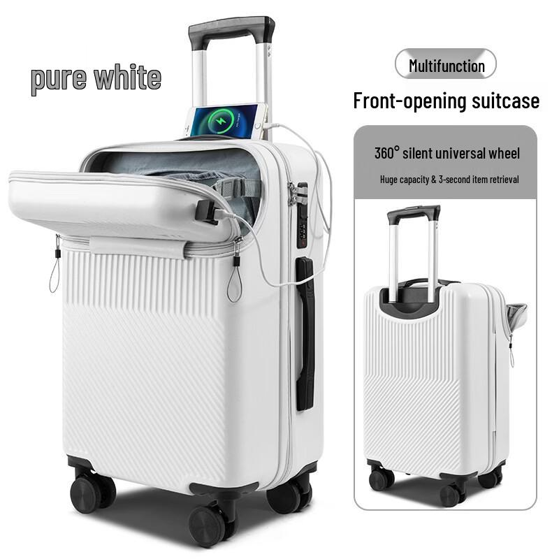 Front-Opening Multi-functional Spinner Luggage