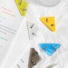 10/20-Piece Multi-Color Triangle Clips Multi-Functional Student Book Clips Document Organizer Folder Holder Desktop Storage Tool