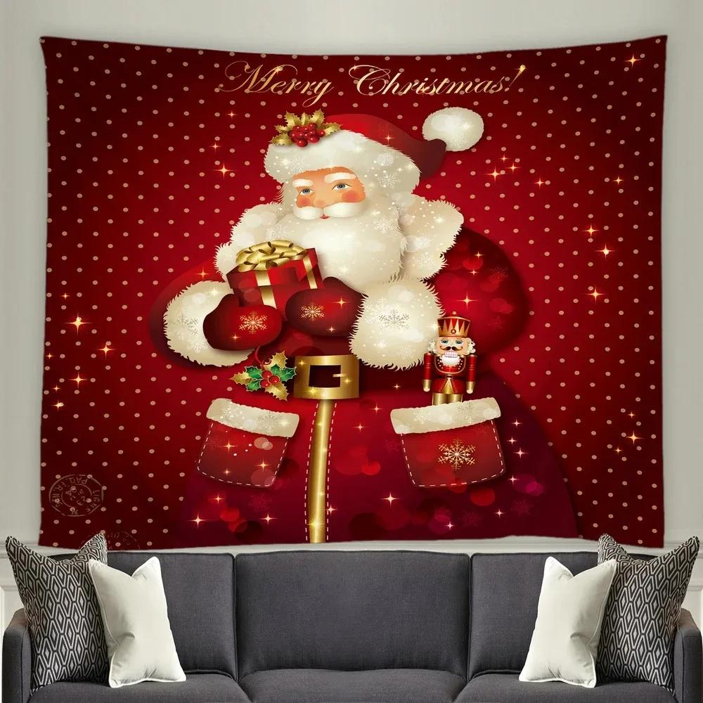 Christmas Decoration Pattern Living Room Bedroom Home Wall Tapestry