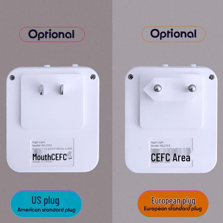 Adjustable Stepless Night Light with Dimmable Light Guide Plate