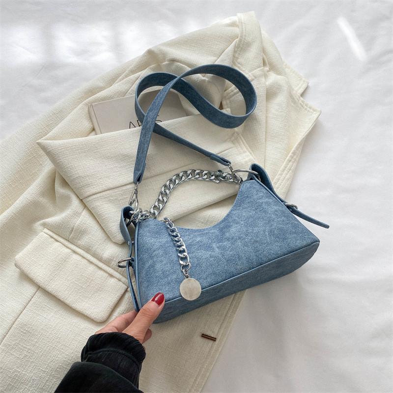 New Vintage Chic Women s Commuter Crossbody Bag For Fall 2023 темно-синий