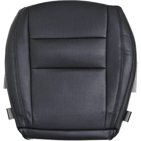 GXARTS perforierte Leder-Fahrersitz-Boden-Ersatzsitzbezug Schwarz Passend für Jeep Grand Cherokee 2011-2016 Passend für Dodge Durango 2011 2012