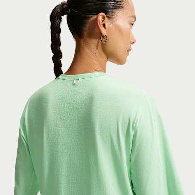Nike 24.7 T Shirts Women's Green Crew Neck