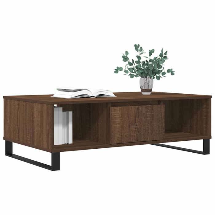 VidaXL Coffee Table Brown Oak 104x60x35 Cm Engineered Wood 827099