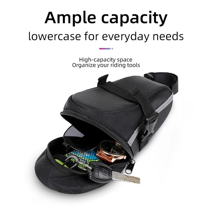 1 ks Voděodolná podsedlová brašna na horské kolo, tašková brašna na kolo, univerzální tašková brašna na jízdu na kole, venkovní cyklistické potřeby, příslušenství pro jízdní kola