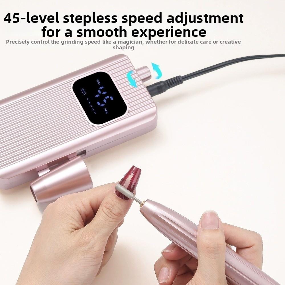 Rechargeable Nail Buffing Machine 45000RPM Nail Gel Polish Machine  Nail Art Tools