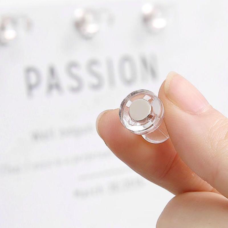Transparent Magnetic Pins Magnetic Whiteboard Decorative Pins Suitable for refrigerators, storage cabinets, and offices
