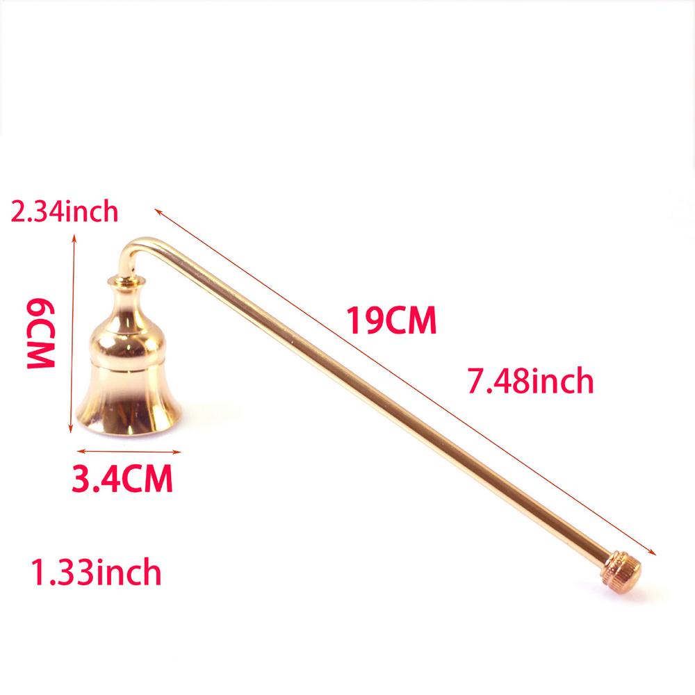 1pc Candle Snuffer Bell shape iron Vintage Candle Wick Extinguisher put out flame Home Gold Silver Candle Put Out Tool