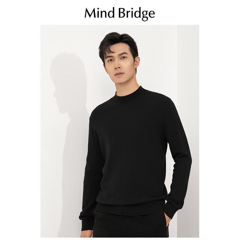 

Mind Bridge Men s Wool & Cashmere Blend Round Neck Sweater 2XL