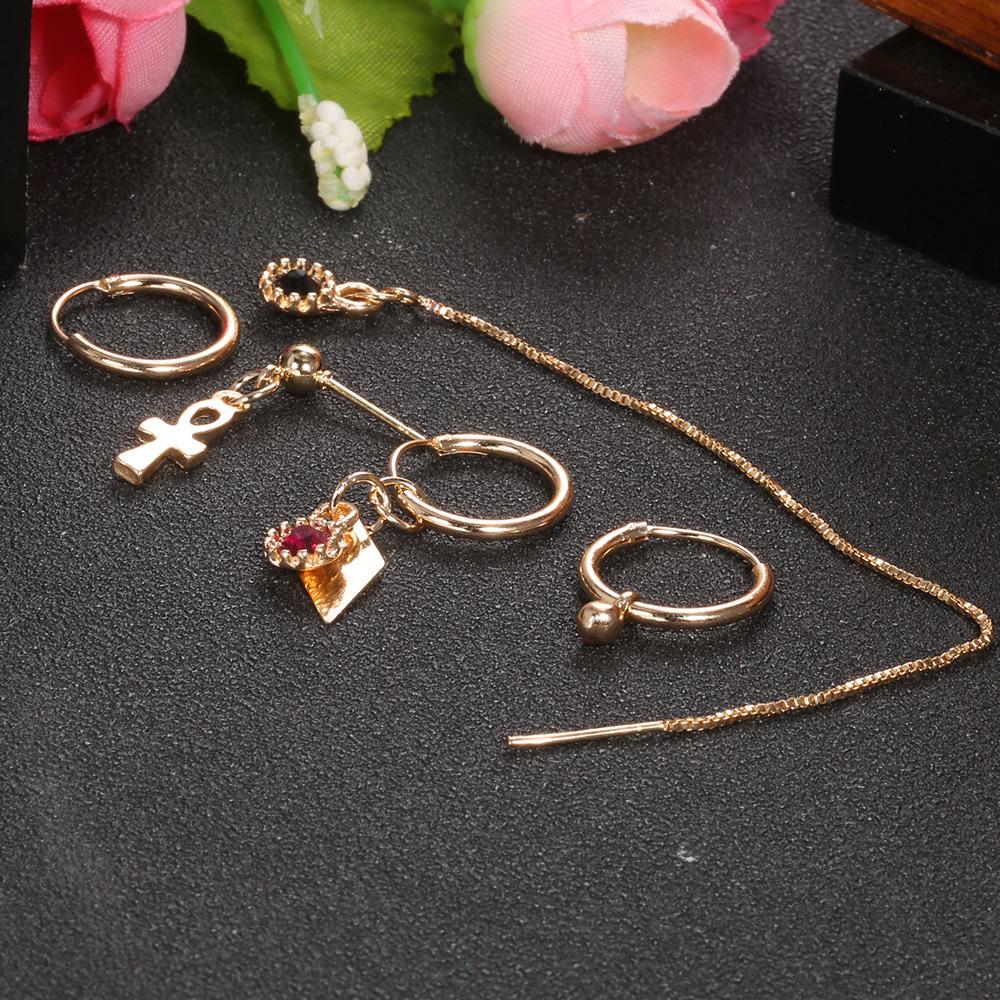 Special Earrings Earrings Autumn And Winter 5-Piece Set Earrings Fashion Earrings