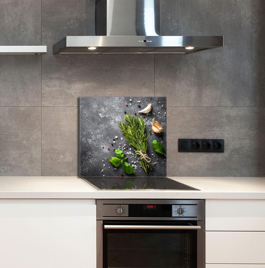 PANEL SZKLANY DO KUCHNI 65x60 Przyprawy