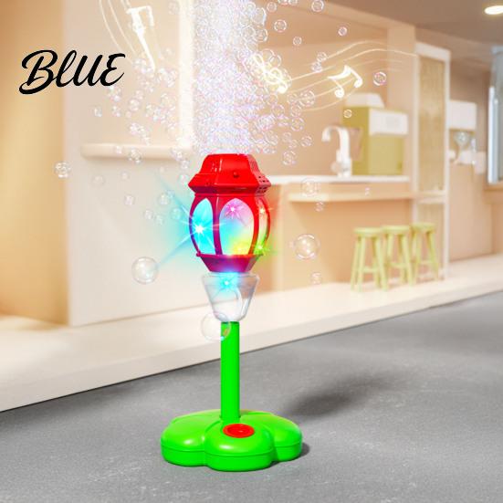 Spring Summer Party Bubbles Automatic Bubble Machine for Kids Blower with Lights And Music Adjustable Height 17-38 Stand Inches Vertical Tower