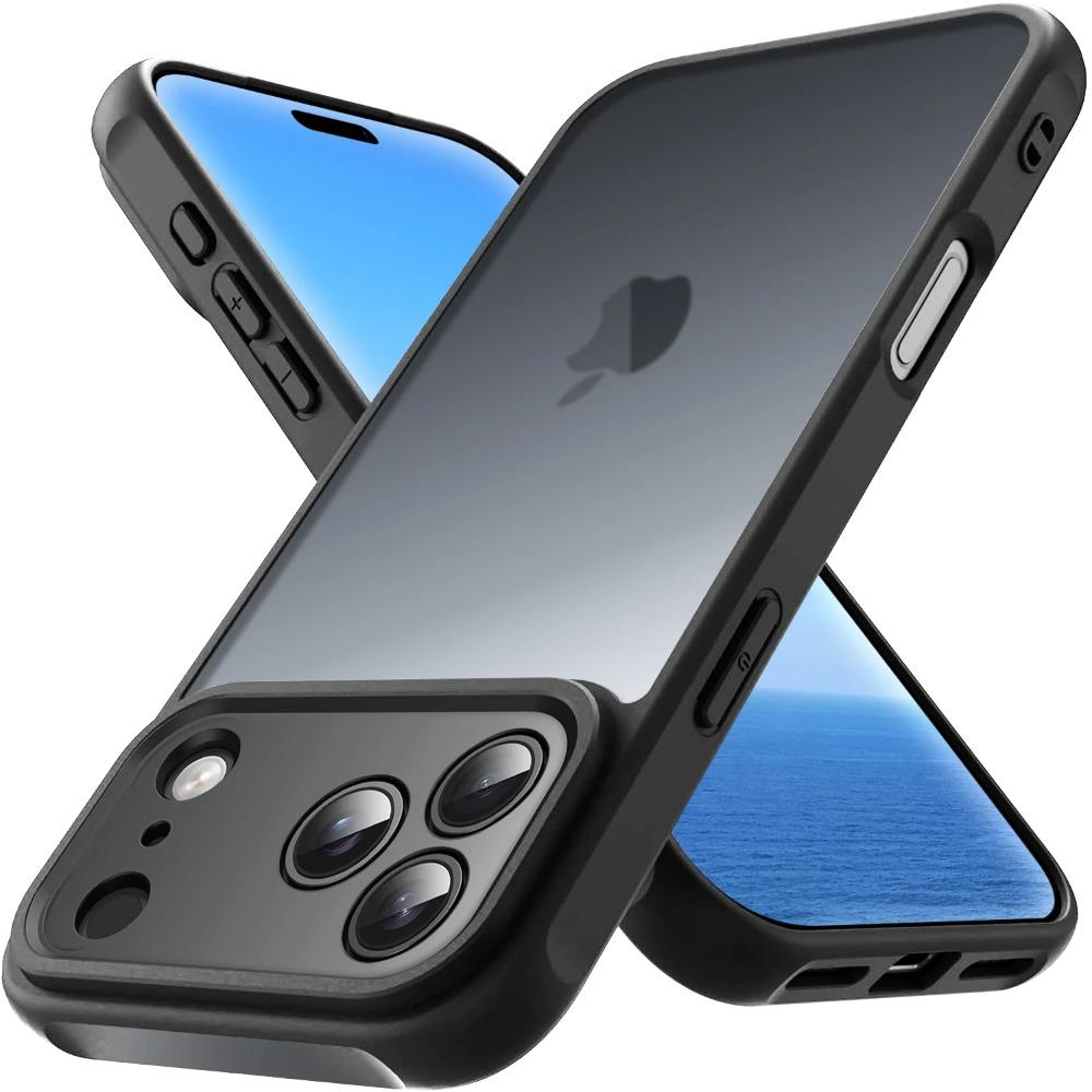 Luxury Frosted Translucent Phone Case For IPhone Air 17 Pro Max 17Pro 17 Shockproof Skin Feel Solid Color PC+TPU Protector Cover