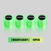 4pcs Luminous Valve Cap Car Fluorescent Tire Valves Cap Glow For Volkswagen VW Golf Jetta Passat mk4 mk5 mk6 CC B5 B6 B7 Golf xn4