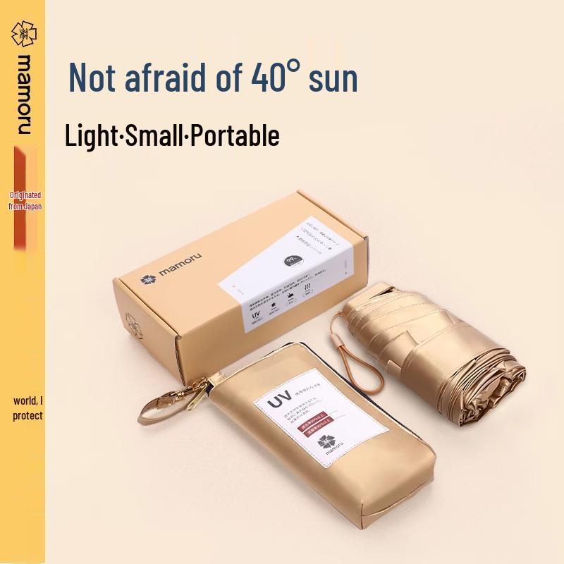 

Mamoru Aoi UV Protection Capsule Umbrella - Mini Ultralight, Dual-Use for Sunny/Rainy Days, Compact & Portable 14x7x5 cm розовый