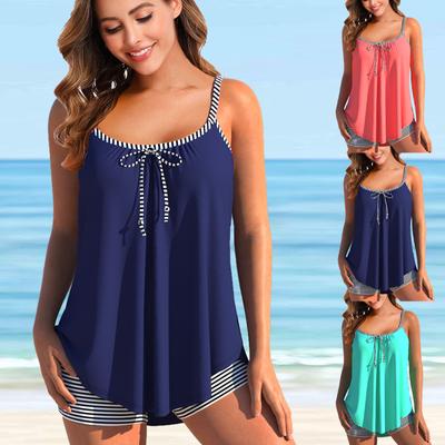 2024 neue Dame Oversize Beachwear Bathsuit Frauen Zwei Stück Tankini Badeanzug Set Sommer Sexy Mode Bikini Set Weibliche Monokini