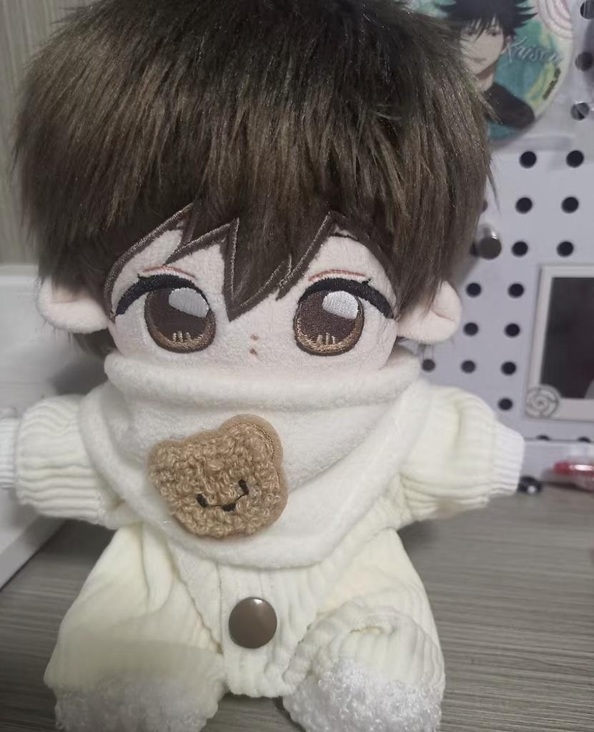Stuffed 20Cm Haruhi Fujioka Fujioka Haruhi Cosplay Cartoon Plush Doll With Skeleton Doll Dress-Up Toys For Kids Birthday Gift