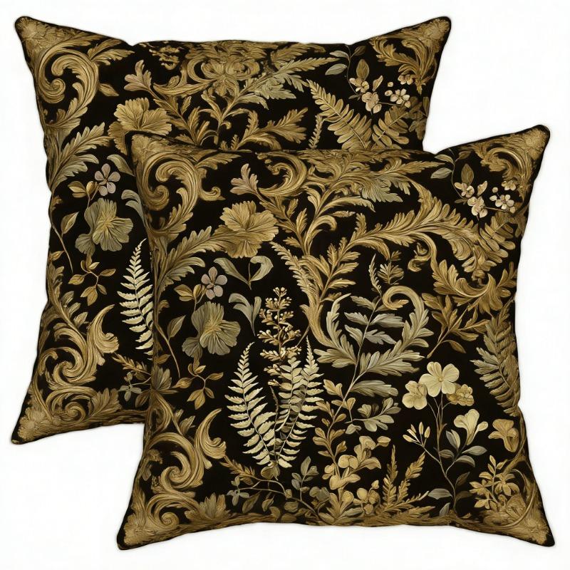 Blue Coral-Patterned Pillow Coverscushion Covers, Zippered, Decorative Pillowcases, 45X45 Cover Sleeves