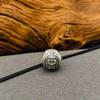 Tibetan Retro Yellow Dzambhala Mahakala Spacer Beads - Aged Round Prayer Beads Bracelet Accessories