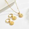 Ocean Wind Women's Jewelry Set, Niche Shell Set with Jewel Design Earrings, Versatile Long Necklace