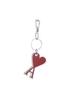 AMI UKR906 363 686 Heart Logo Keychain Silver