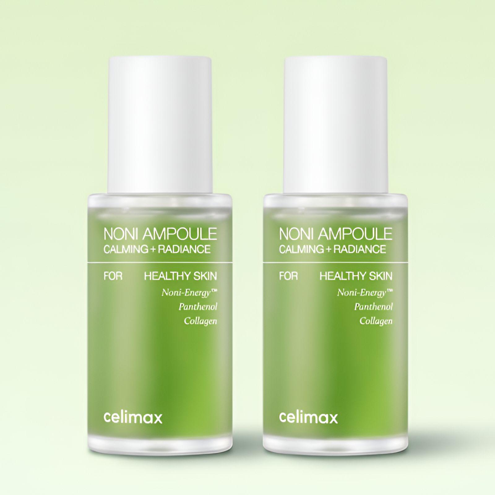 Celimax The Real Noni Energy Ampoule 30ml Koreaanse Hydraterend Gezichtsserum 30ml × 2pcs + Free Mask Sheet