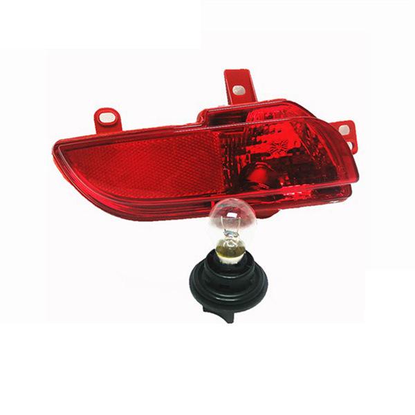 Red Plastic Rear Bumper Tail Fog Light Reflector Cover (1 Pair) none