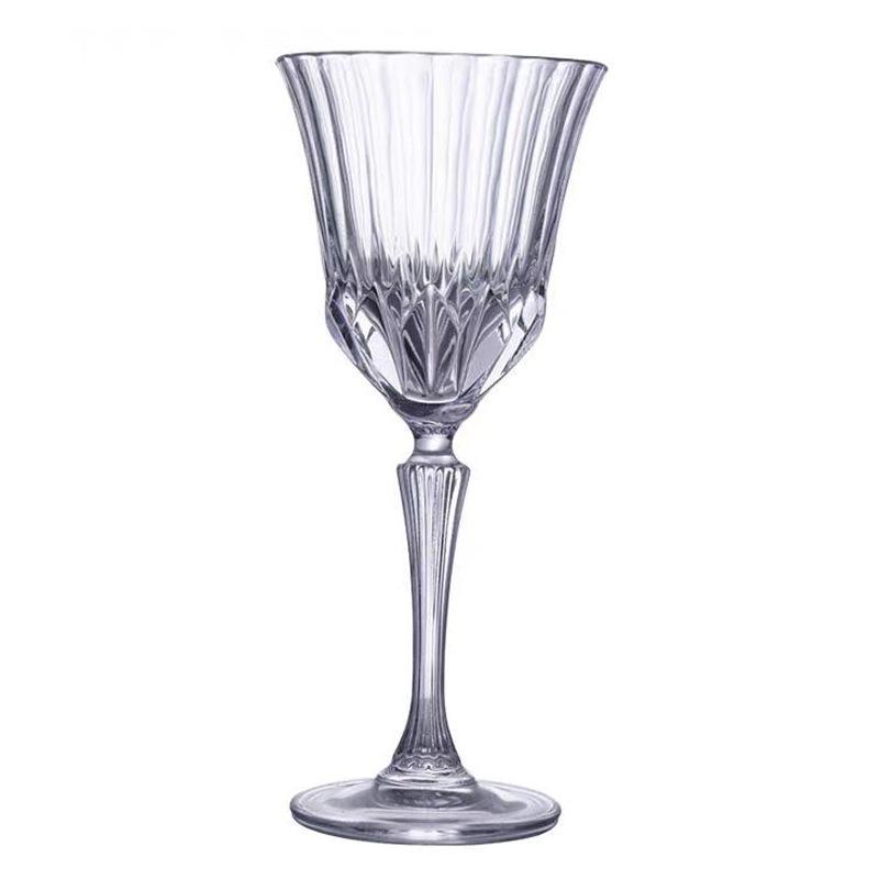 220ml High-end Cocktail Glass Sweet Wine Glass Wine Glass Beer Cup Party Retro Embossed Pattern Wine Glass Exquisite Glass Cup 220ml