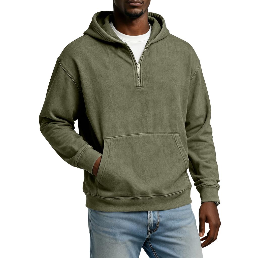 Men's 1/4-Zip Hooded Sweatshirt