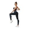 Colanti Fitness High Waist Shapewear Leggings Seamless Tie Dye Black Push Up Effect Yoga Tights