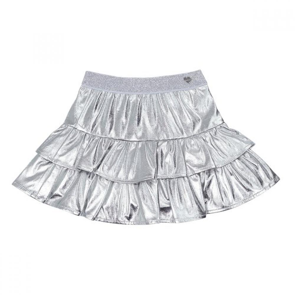 French Cat Silver Frill Skirt Q51das030b4 Silver/110